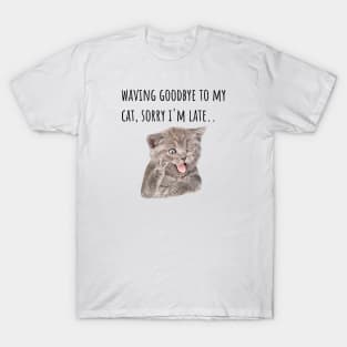 Funny Cat Indoors T-Shirt